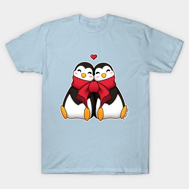 Penguins in love T-Shirt by SilveryDreams